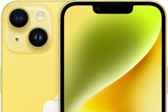 Apple iPhone 14, 128 GB, Giallo (Ricondizionato)