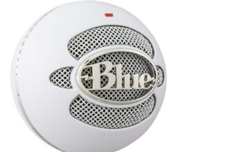 Blue Snowball Microfono USB per Registrazione, Streaming, Podcast, Gaming su PC e Mac, Mic a Condensatore con Modelli Polari Cardioide e Omnidirezionale e Design Retrò Elegante - Bianco