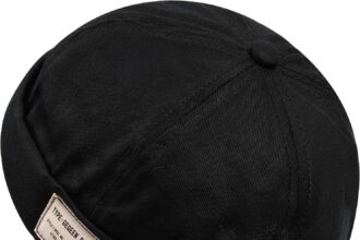 CLAPE Retro Cotone Docker Hat Cappello Senza Visiera Berretto da Portuale Uomo Donna Berretto Docker Regolabile Cuffed Brimless Hat