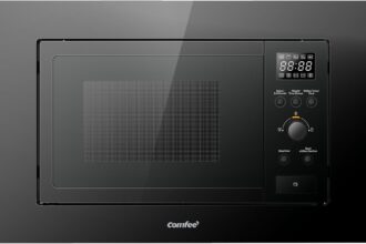 COMFEE' Forno a Microonde da Incasso Digitale, 20 Litri, 800W, Grill, 5 Livelli di Potenza, 8 Menù automatico, Funzione Defrost Rapido, Nero- CBMAG820BJL-BK