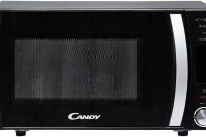Candy COOKinAPP Forno a Microonde con Grill, 25 Litri, 900W, 40 Programmi, App Simply-Fi, Funzione ECO, Programma Defrost, Child Lock, Libera Installazione, 51,3 x 42,9 x 30,7 cm, Nero - CMXG25DCB
