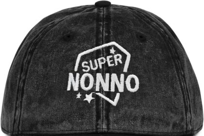 Cappello Uomo con Visiera, Berretto da Baseball Personalizzato Cappellino con Ricamo Super Papà/NONNO Regali Divertenti Uomo, Cappello Baseball Idee Regalo Festa del Papà Nonno Natale Compleanno