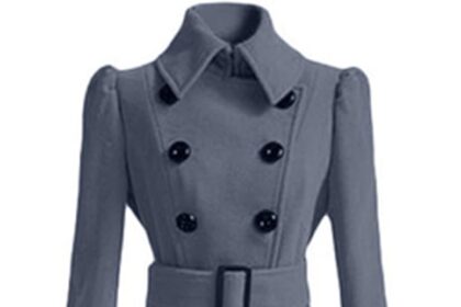 WHZXYDN Cappotto di Lana da Donna di Media Lunghezza Stile Sottile da Donna con Cintura E Cappotto di Lana per Le Donne