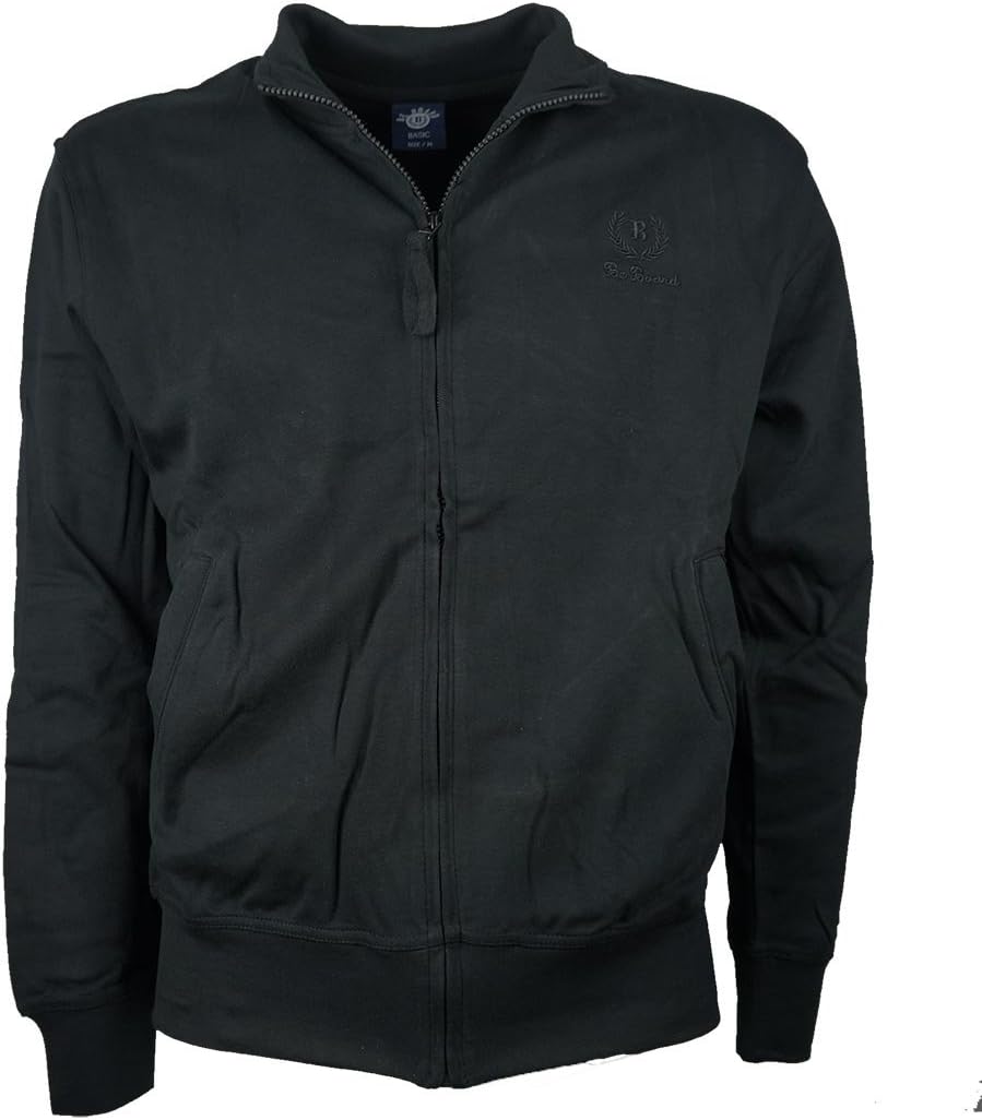 BE BOARD Felpa Leggera Uomo Taglie Forti Zip Lunga Articolo 9114CONF