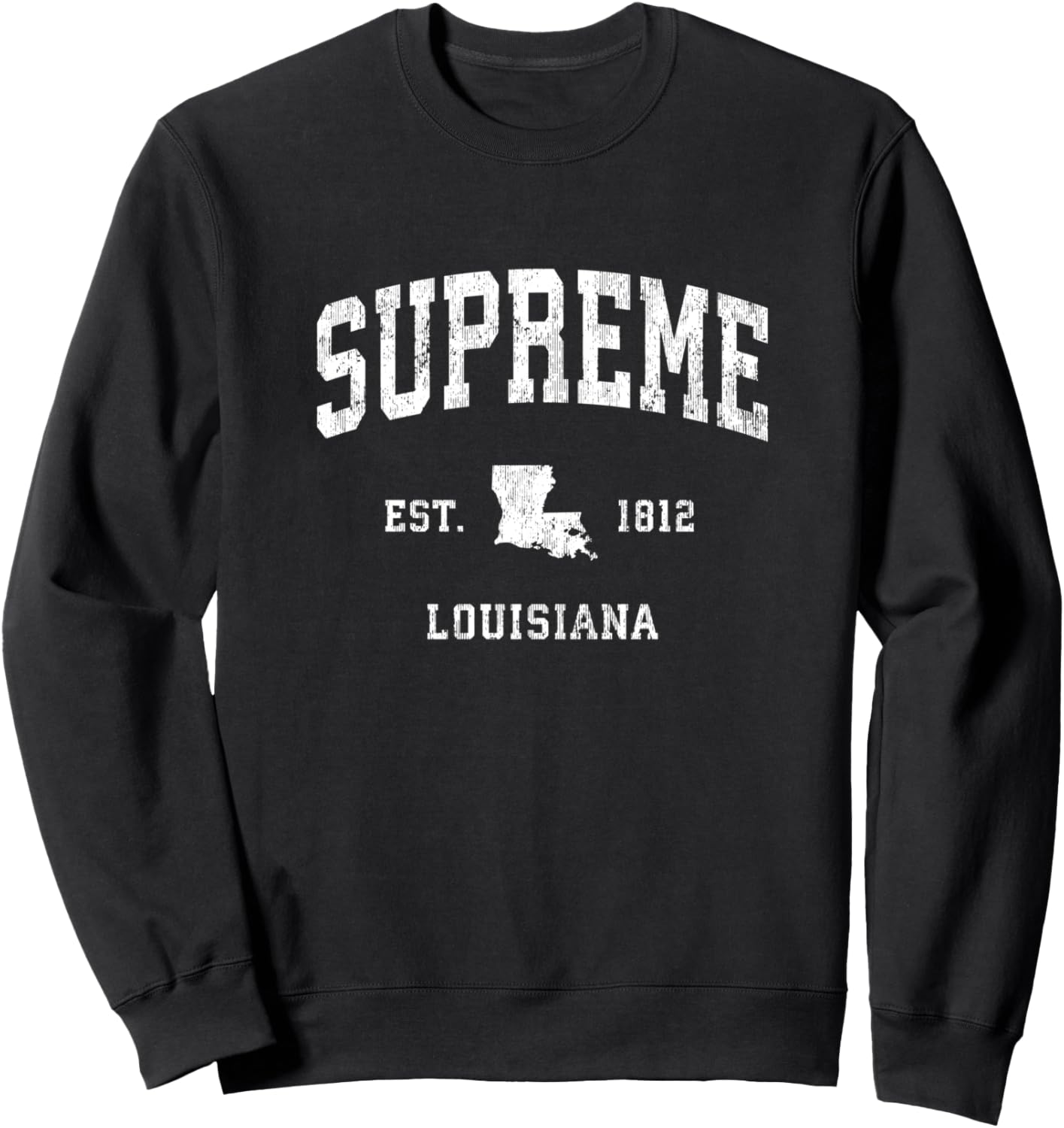 Supreme Louisiana LA Design sportivo sportivo vintage Felpa