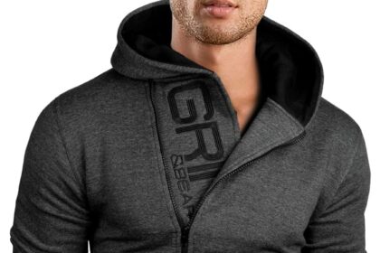 Grin&Bear Felpa con Cappuccio Uomo Slim Fit Sweatshirt GEC401