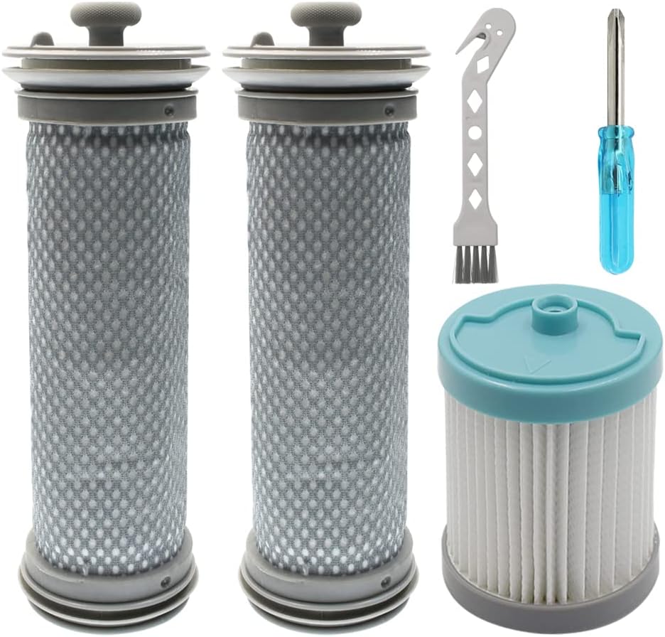 Fre.Filtor Filtro di ricambio pre e HEPA per aspirapolvere Tineco A10/A11 Hero A10/A11 Master e Tineco PURE ONE S11/S12 (1 filtro HEPA+2 filtri pre) (FFUKA10SET)