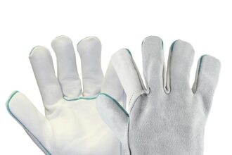 strongAnt GRANADA-Guanti da saldatura in pelle bovina guanti da lavoro adatti anche per grigliare guanti di sicurezza - TÜV GS - Grigio - Taglia: 10