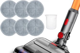 Italdos Spazzola Turbo Motorizzata Lavapavimento compatibile per Dyson V7 V8 V10 V11 V15 Aspira e Lava adatto per Pavimento Marmo Legno compreso Panno in Microfibra