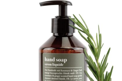 Jean & Len sapone per le mani Rosmarino & Zenzero, deterge le mani stressate, per uso quotidiano, sapone liquido in dispenser a pompa ricaricabile, senza parabeni, siliconi e microplastiche, 250 ml