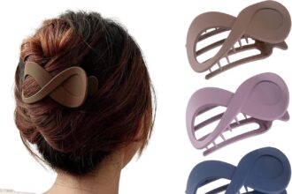 Kavya 4 Pcs Pinze per Capelli Fermaglio Capelli donna Elegante, Mollettone Capelli Antiscivolo Pinza Capelli Grande, Francese Accessori per Capelli Adatto a Donne e Ragazze