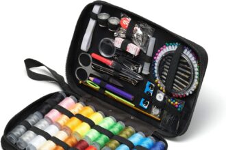 VIOLA, Zig Zag Kit Cucito Premium, 178 Accessori per Cucire, Set Cucito da Viaggio Completo, Astuccio per Orlo e Rammendo Principianti, 24 Rocchetti Filo, Bottoni, Spille, Aghi, Apriasole