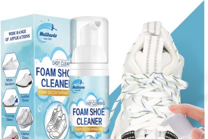 Kit Pulizia Scarpe, Pulisci Scarpe, Pulizia Scarpe Scamosciate da 200 ml con Spazzola, Asciugamano e Spugna, Sbiancante Scarpe per Rimuovere Macchie e Sporcizia, Schiuma Pulizia Scarpe da Ginnastica