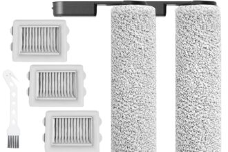 Kit di ricambio accessori compatibili con Roborock Flexi Lite Wet Dry Aspirapolvere Robot Parti 3 Spazzola a rullo principale 3 Filtro HEPA
