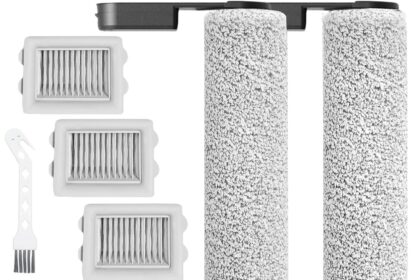 Kit di ricambio accessori compatibili con Roborock Flexi Lite Wet Dry Aspirapolvere Robot Parti 3 Spazzola a rullo principale 3 Filtro HEPA