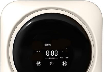 Lavatrice Portatile con Asciugatrice per biancheria intima da 3,5 l, a parete, elettrica compatta a parete, programmi di lavaggio multipli, funzionamento silenzioso, comandi touch LED.