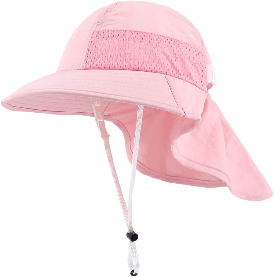 MASOCIO Cappellino Estivo Sole Neonato Bambino Cappello Spiaggia Tesa Larga Regolabile