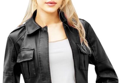 MaNMaNing Trench Lungo da Donna in Pelle Cappotto Lungo Nero Trench Giacca da Donna in pelle Giacca a Vento in pelle a maniche lunghe