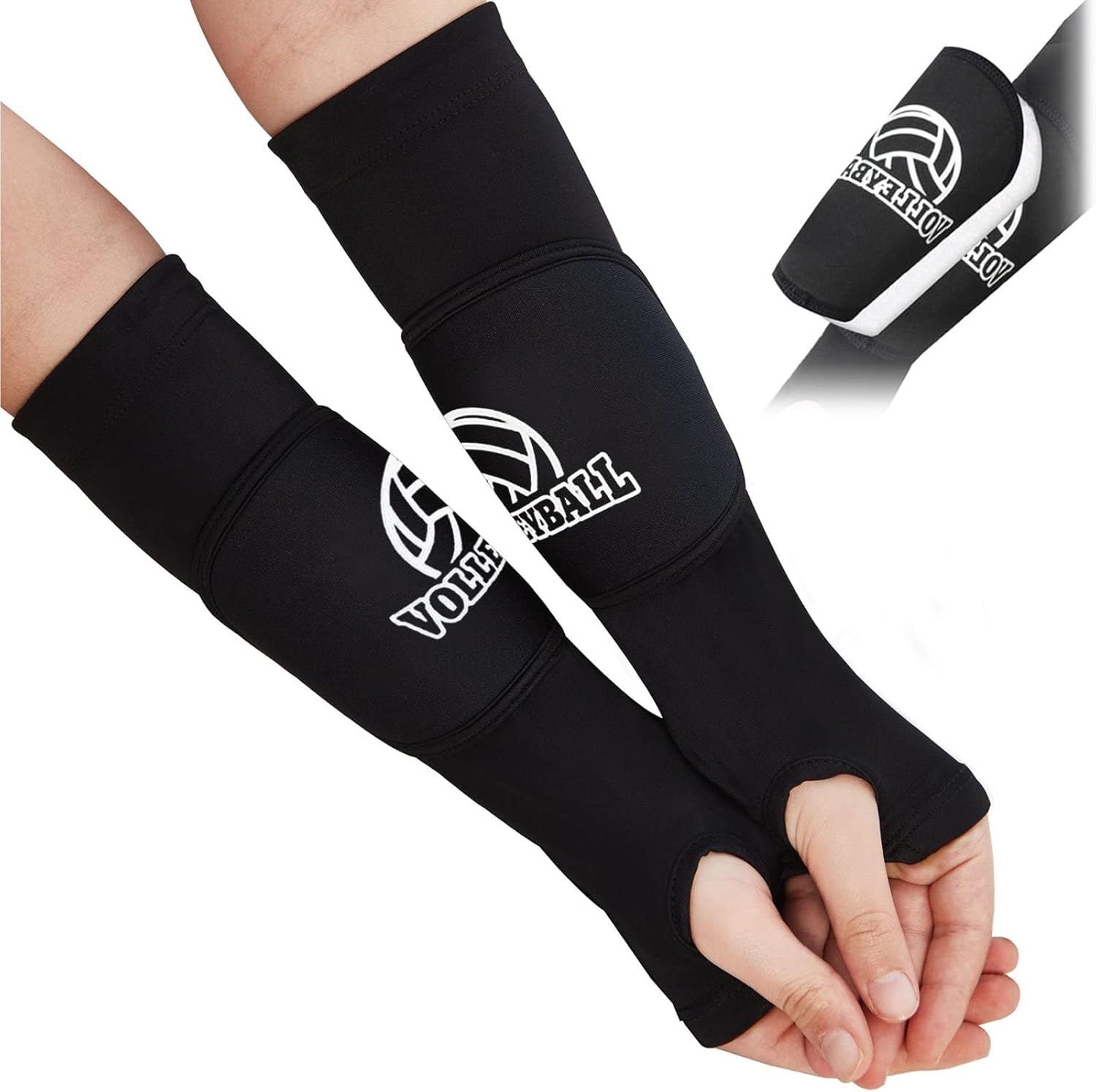 QJFHURB Manicotti Pallavolo Manicotti Pallavolo Donna Manicotto No Strain Padel Pallavolo Accessori Manicotti Donna Volley Team Armguard Pallavolo Da Donna