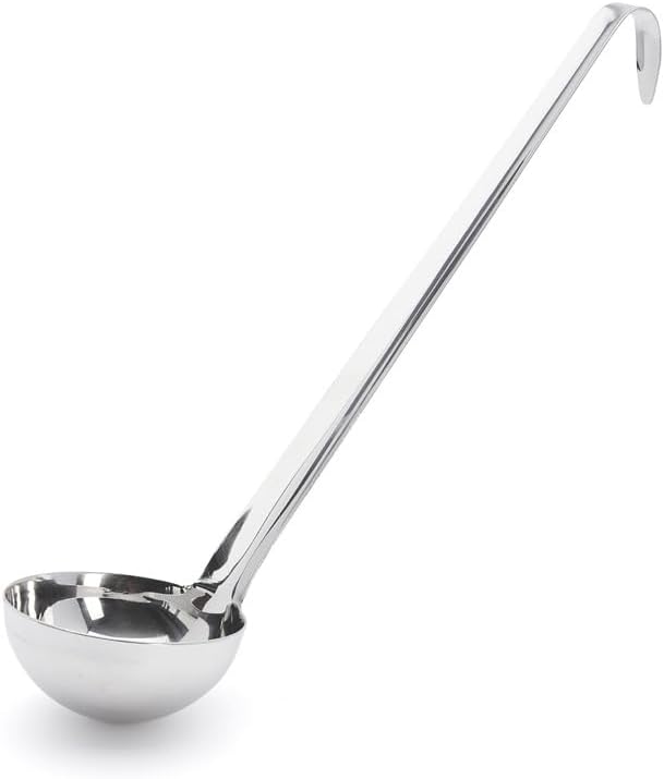 De Buyer Acciaio Inox Mestolo unipezzo, Diametro 10 cm, 3021.10, Inossidabile