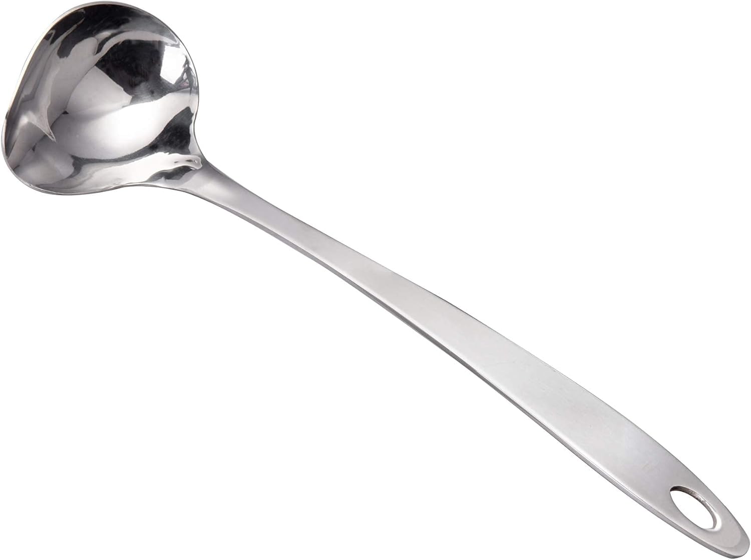 IMEEA, Mestolo per salsa con beccuccio in acciaio INOX, 29,4 cm