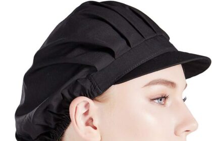 Nanxson 3 pezzi cappello da cuoco elastico in tinta unita antipolvere cappello da lavoro cappello CF9035