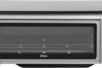Ninja Foodi Forno Multifunzione 8 in 1, Fornetto Elettrico Portatile da Piano di Lavoro, 8 Funzioni, Friggere ad Aria Senza Olio, Arrostire, Grigliare, Argento/Nero, SP101EU