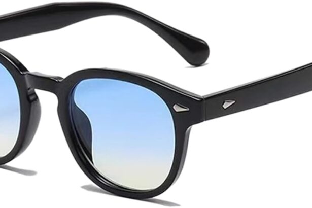 LHSDMOAT Occhiali da sole sportivi vintage anni '70 rotondi UV400 in stile Depp per uomo e donna, occhiali da sole colorati per la guida e i viaggi