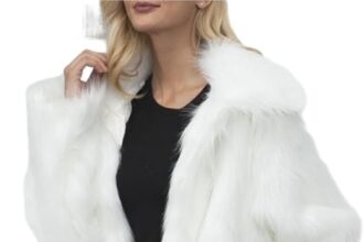 Oniissy Cappotto lungo da donna con colletto - Inverno caldo cappotto in pelliccia sintetica