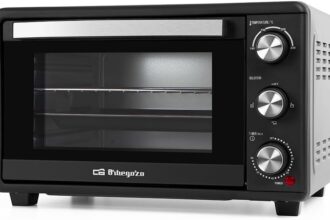 Orbegozo HCI 5025, forno elettrico, 25 litri, termostato regolabile, 1500 W, indicatore luminoso, timer, riscaldamento simulaneo o individuale, colore nero
