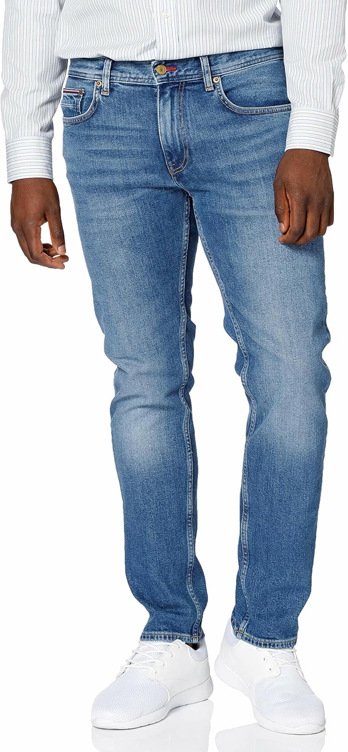 Tommy Hilfiger Core Straight Denton Boston Ind Mw0mw15603, Pantaloni di Jeans Uomo