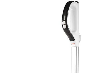Polti Forzaspira Light e Clean, Scopa Elettrica con Filo, Senza Sacco, Tecnologia Ciclonica, Filtro HEPA, Spazzola con Luci, Parcheggio Verticale, Bianco e Grigio