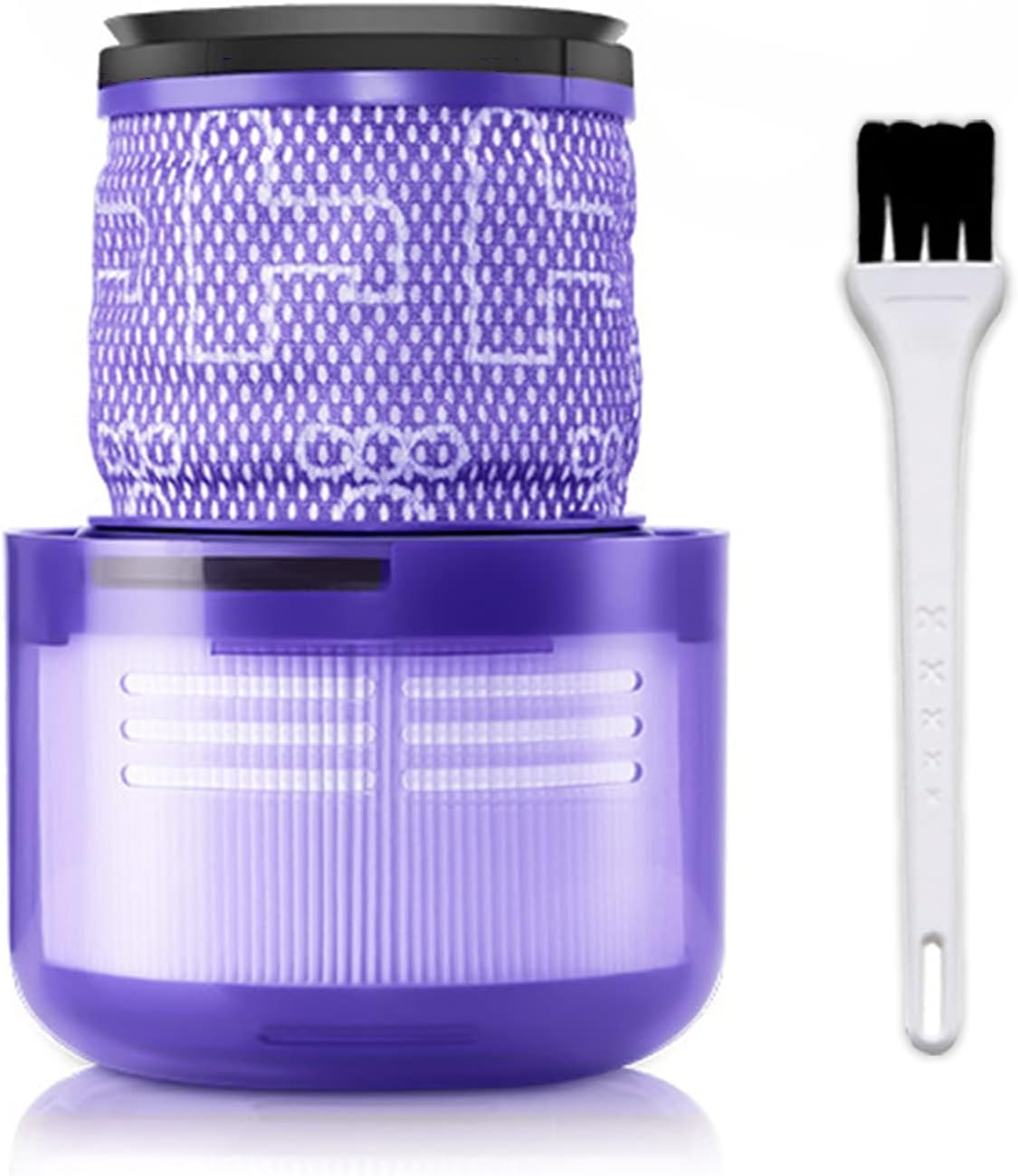 Queta Filtro per Dyson V11 SV14 V15, Ricambio Lavabile per Aspirapolvere, Spazzolino di Pulizia