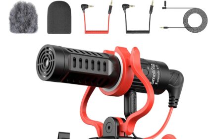 SMALLRIG On-Camera Microphone Microfono per Fotocamera, Video Microfono con Design Stereo Professionale per Fotocamere e Videocamere DSLR - 3468