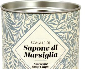 Sapone Di Marsiglia in Scaglie - 100% Puro, Naturale ed Originale – Fiocchi di Sapone di Marsiglia Multi-Uso – Ideale per il viso, corpo, come shampoo e per lavare il bucato