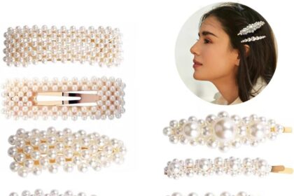Perla Clip di Capelli Set,Fermagli per Capelli con Perle Nuziale Capelli Clip Accessori, Elegante Barretta per Capelli in Finta Perla,Accessori per Capelli Alla Moda per Donne Ragazze(12PC)