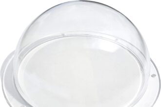 Supreme Tech Acrilico Dome/plastica Emisfero - Chiaro - 152mm Diameter, 12.7mm a Flangia con Fori predisposti