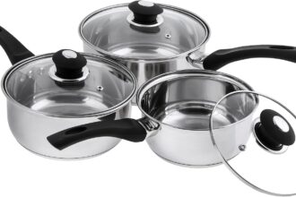 Supreme Vision pentole con Coperchio in Vetro, Stainlees Steel