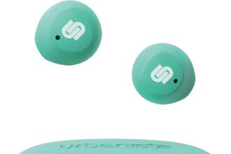 Urbanista Lisbon Auricolari True Wireless, Auricolari Bluetooth con Controlli Touch, 27 Ore di Riproduzione, Custodia di Ricarica, Assistente Vocale, Menta Verde