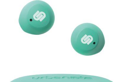 Urbanista Lisbon Auricolari True Wireless, Auricolari Bluetooth con Controlli Touch, 27 Ore di Riproduzione, Custodia di Ricarica, Assistente Vocale, Menta Verde