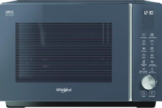 Whirlpool MWF 259 SG - Microonde A Libera Installazione - Dimensioni 46,8cmx49cmx32,5cm. Microonde 25 Litri Con Potenza 800W Microonde e 1300W Grill, Grigio Ombra, Forno A Microonde Senza Piatto.