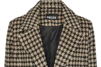 PIECES Pcandrea Check Jacket Mm Cappotto Donna