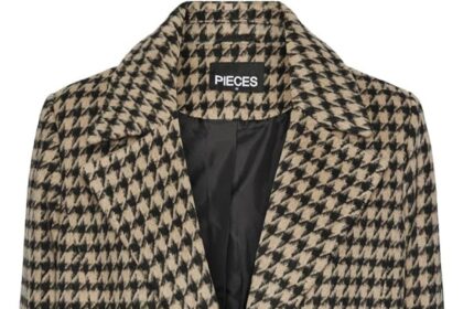 PIECES Pcandrea Check Jacket Mm Cappotto Donna