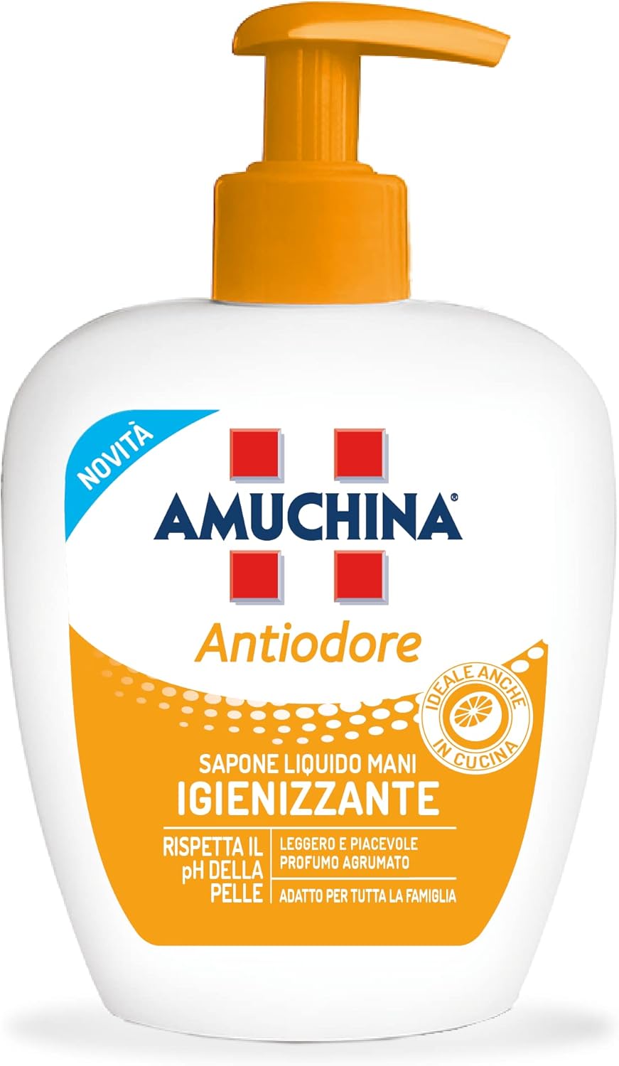 Amuchina Sapone Liquido Antiodore, 250ml