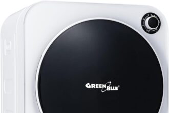 Green Blue GB410 Asciugatrice elettrica a Carica Frontale Capacità 3 kg 830 W Classe C, 5 Programmi, Dimensioni compatte 49,5 x 46 x 59,5 cm per Spazi Piccoli