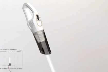 Aspirapolvere Senza Fili Potente 12kPa, Scopa Elettrica Autonomia 30 Minuti, Tecnologia ciclonica, Senza Sacco, Multi Accessori, Filtro Spazzola Elettrica per Pavimenti duri e Peli Animali