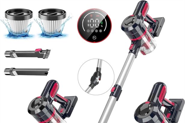 bestyks Aspirateur sans Aspirapolvere Senza Fili Aspirapolvere Senza Fili Potente 30000Pa Aspirapolvere Senza Fili