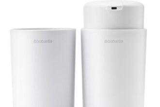 Brabantia - Set da bagno, bianco, Set di 3
