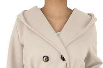 JOPHY & CO. Cappotto Invernale da Donna Maniche Lunghe Doppiopetto con Cintura cod.6595