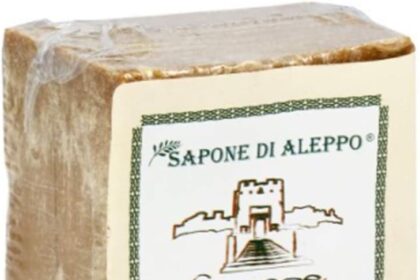 CARONE COSMETIC 1 x 200g Sapone di Aleppo con olio di oliva e 16% di olio di alloro – Sapone Mani – Saponetta Corpo – Sapone naturale – Anche per la detersione del cuoio capelluto - Made in Turchia